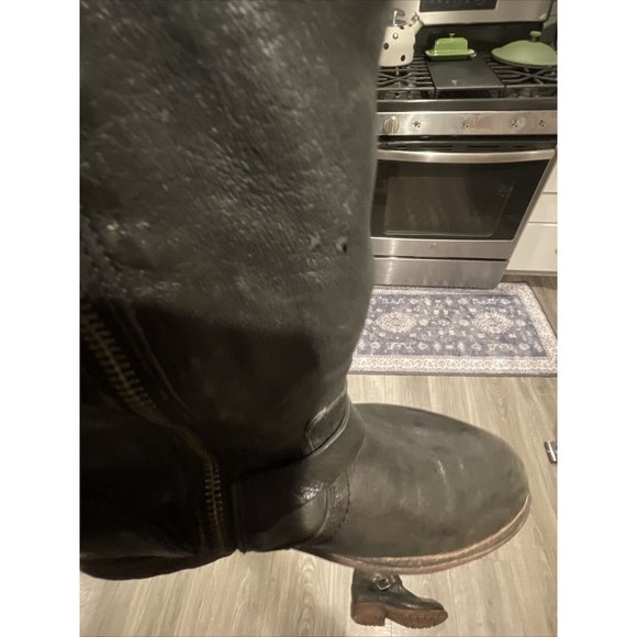 Frye Womens Valerie Shearling Lined OTK Tall Boots Black Size 8 b. Retail $595!! - Picture 7 of 9